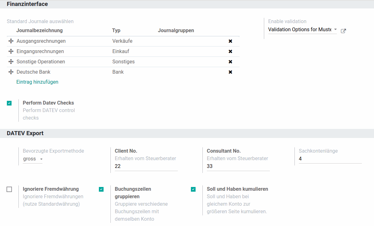 Odoo Datev Schnittstelle | Export von Buchungssätzen ...